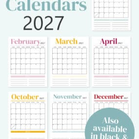 An image with I Heart Naptime 2027 calendar.