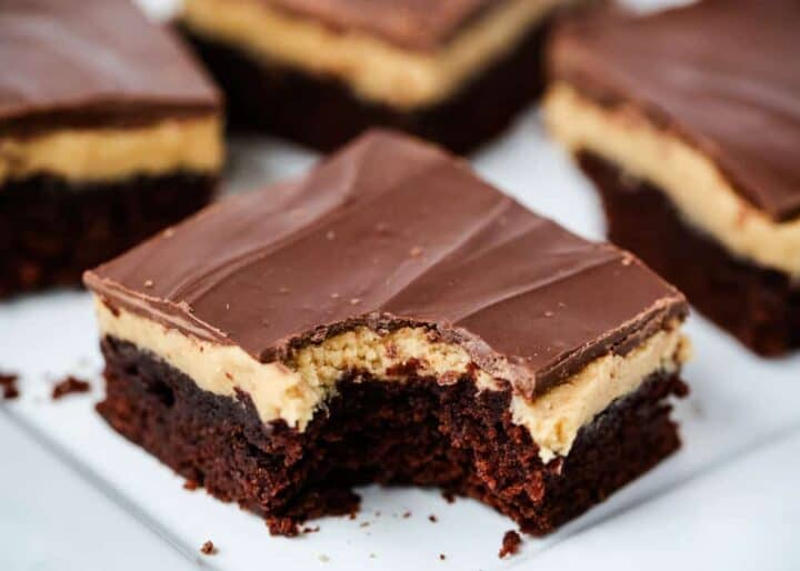 Chocolate Peanut Butter Buckeye Brownies I Heart Naptime