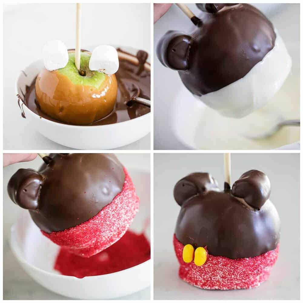 Disney caramel apples.