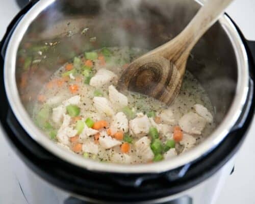 chicken and dumplings in the instant pot