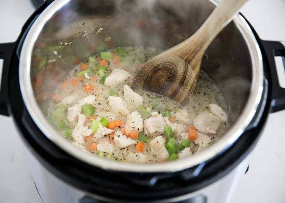 chicken and dumplings in the instant pot