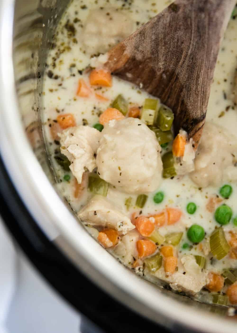 EASY Instant Pot Chicken and Dumplings - I Heart Naptime