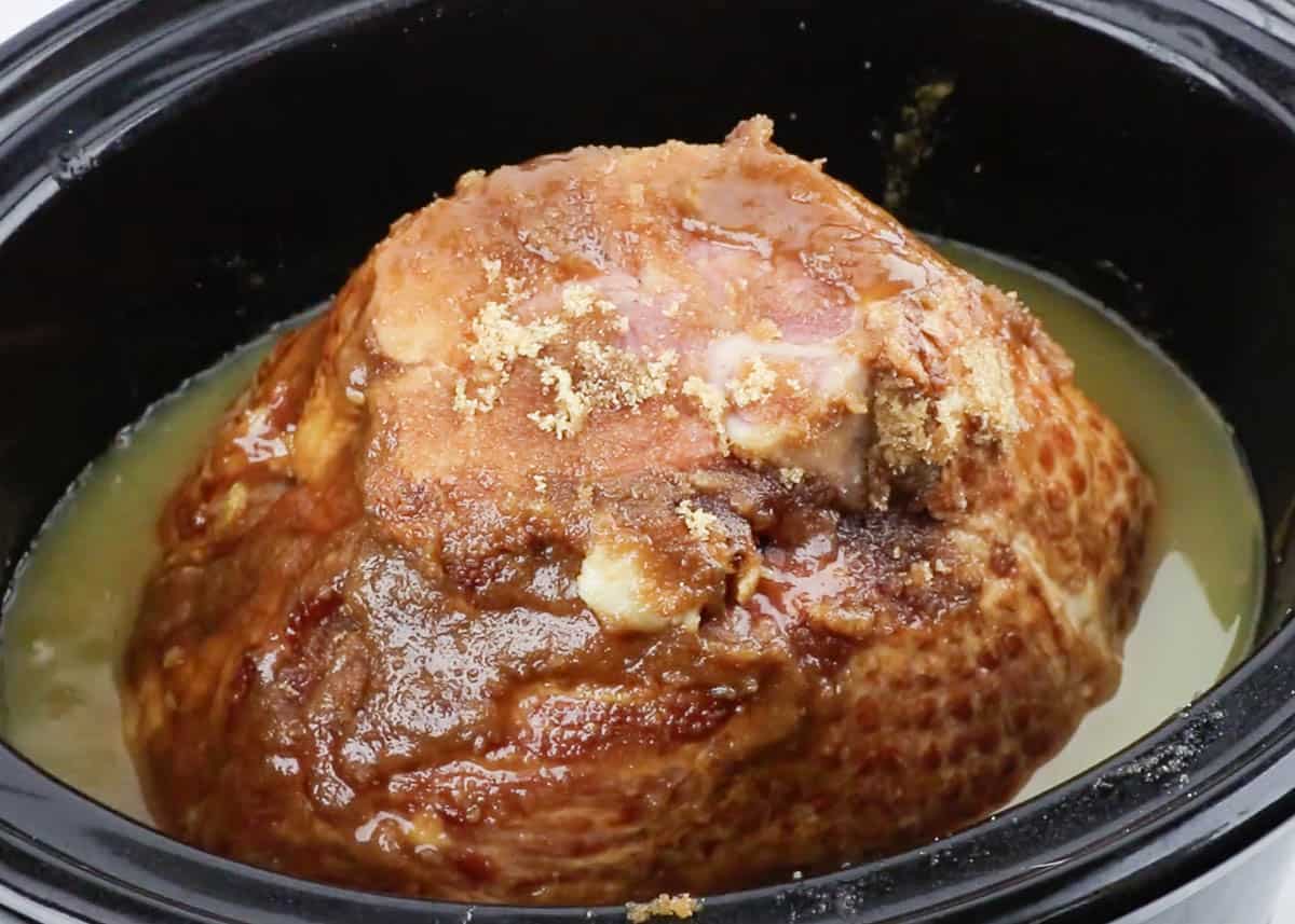 ham in slow cooker with juice