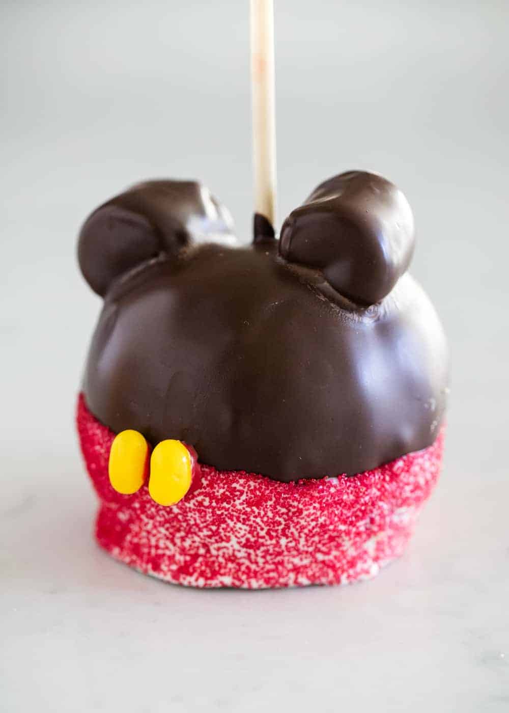 Mickey mouse candy apples.