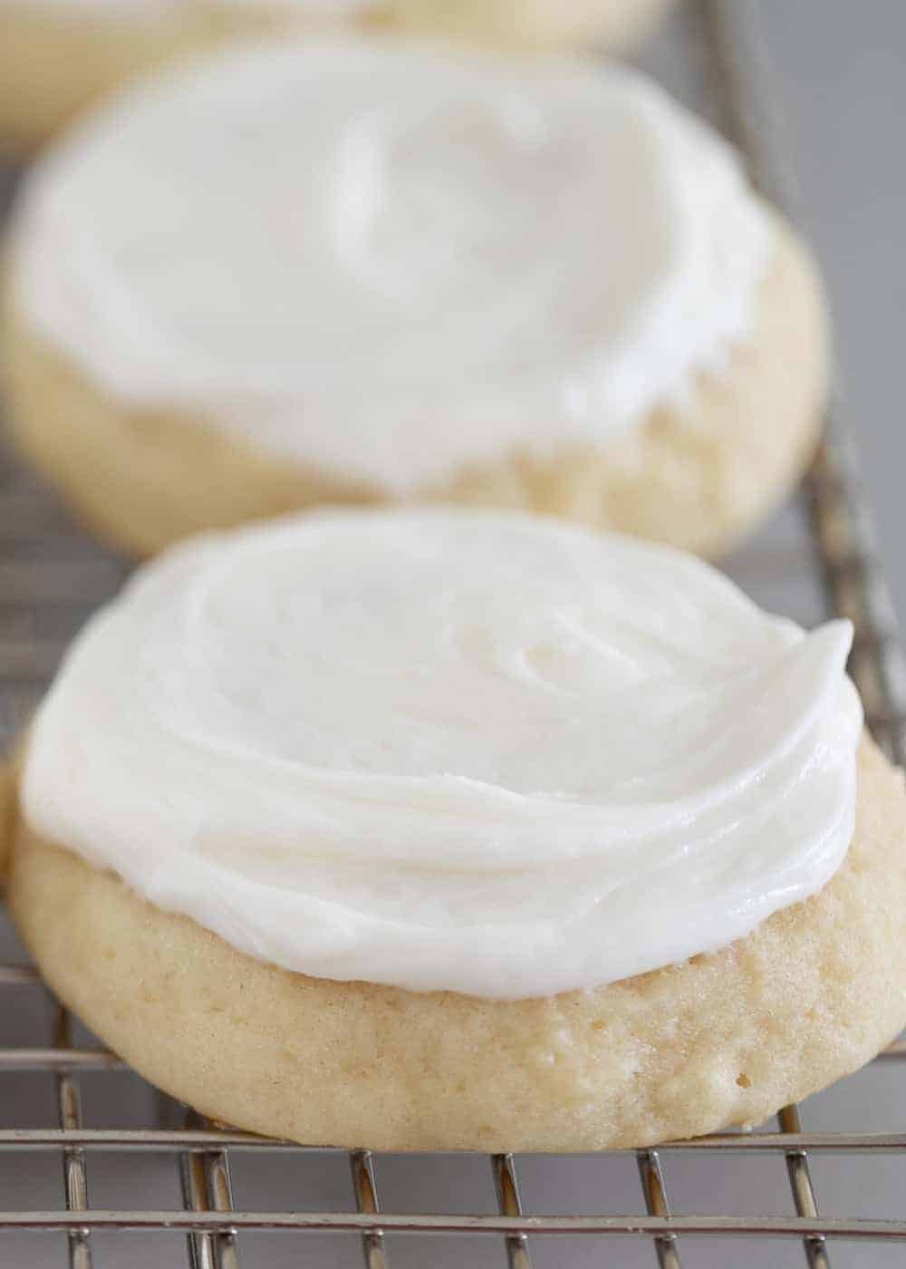 frosted Italian ricotta cookies 