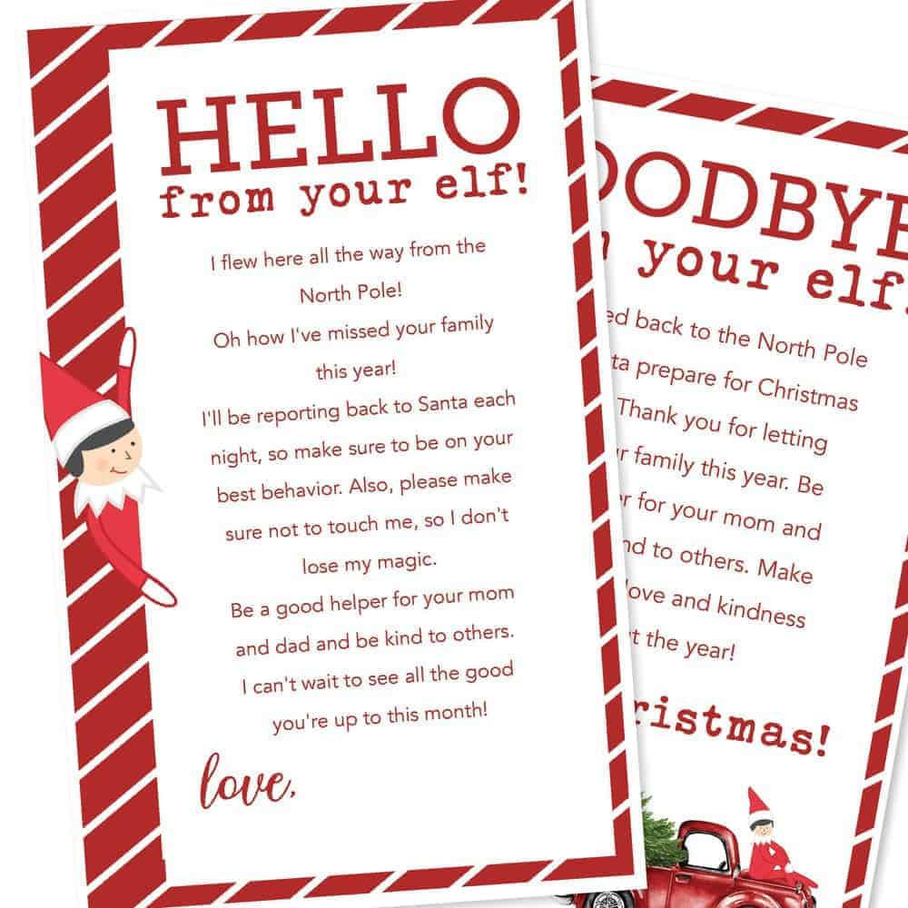 Elf Letter Printable