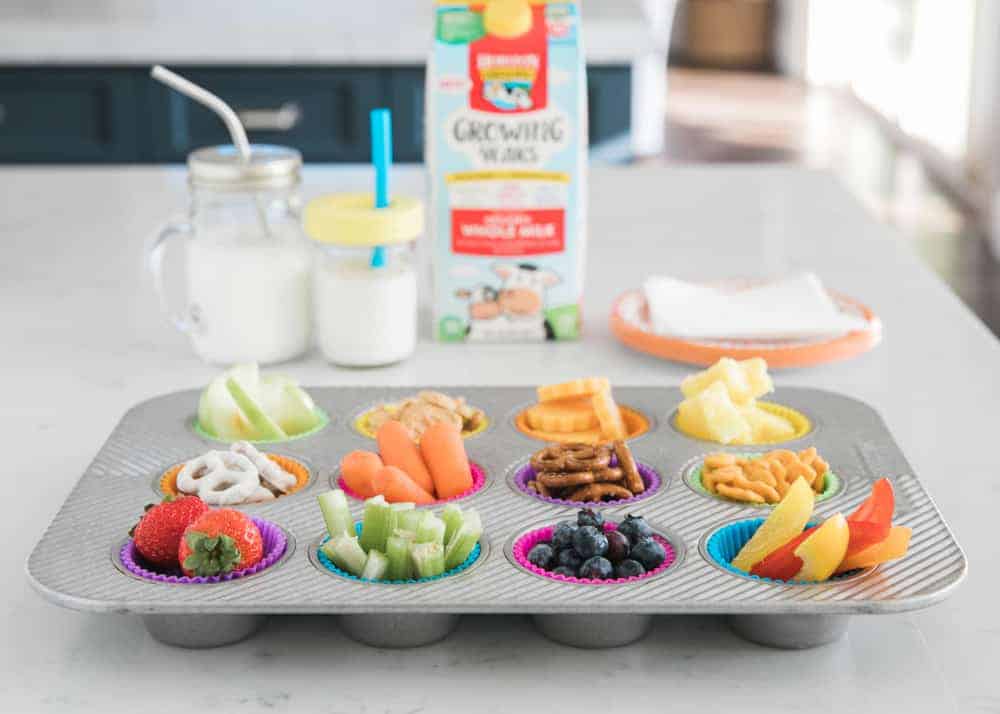 muffin tin snack on counter