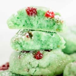 stacked pistachio cookies