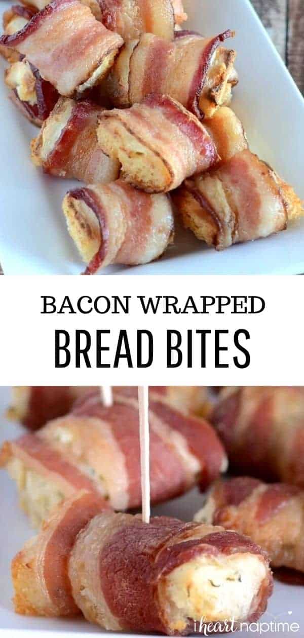 EASY Bacon Wrapped Bread Bites I Heart Naptime