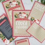 printed cookie exchange invite and rules