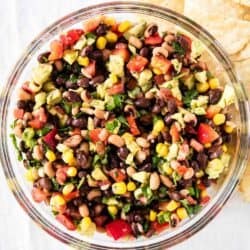 cowboy caviar in glass bowl