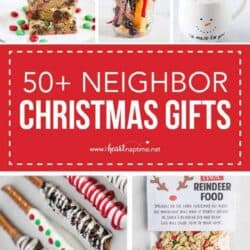 collage of neighbor christmas gifts