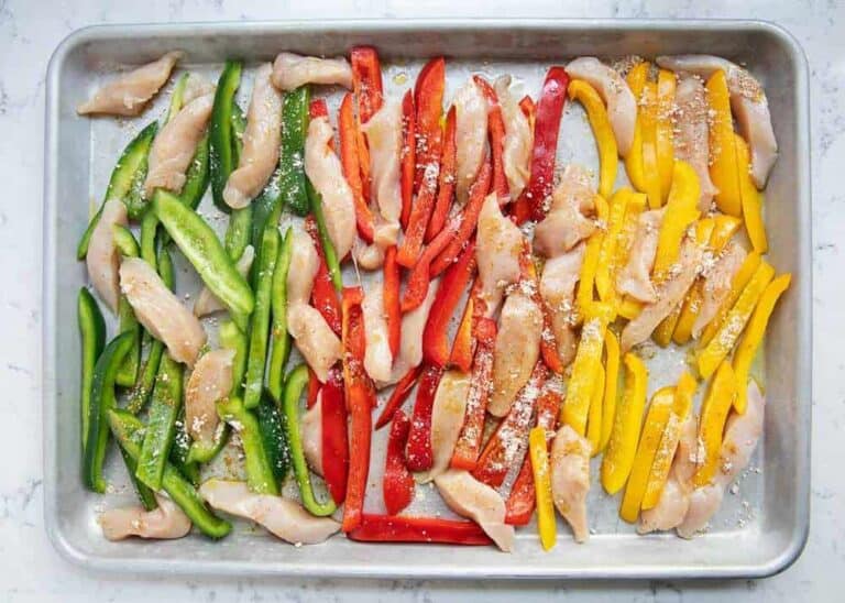 Sheet Pan Chicken Fajitas Ingredients