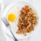 hash browns with egg
