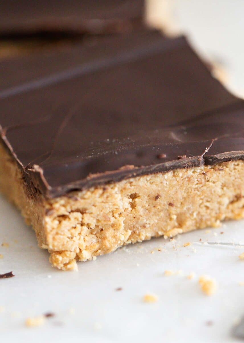 No bake peanut butter bars.