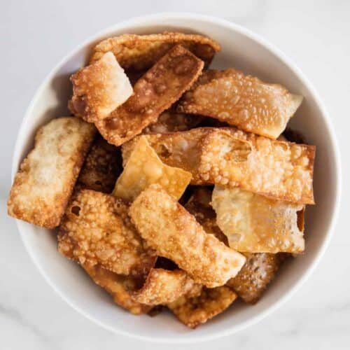 Crispy Wonton Strips (Fried or Baked) I Heart Naptime