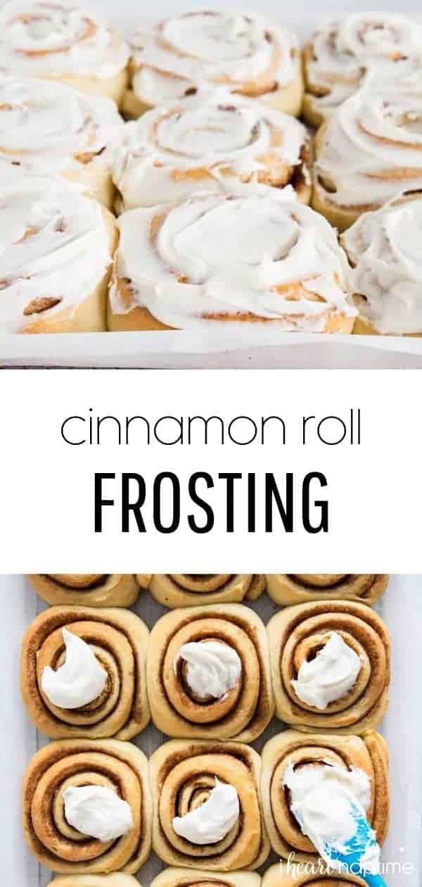 Cinnamon Roll Frosting (5 ingredients!) I Heart Naptime