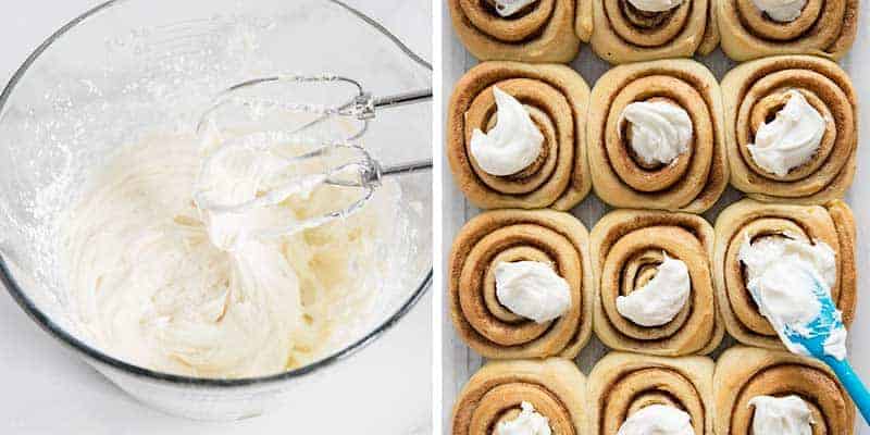 Cinnamon roll frosting.