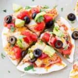 sliced mexican pizza