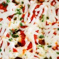 ricotta stuffed shells in pan