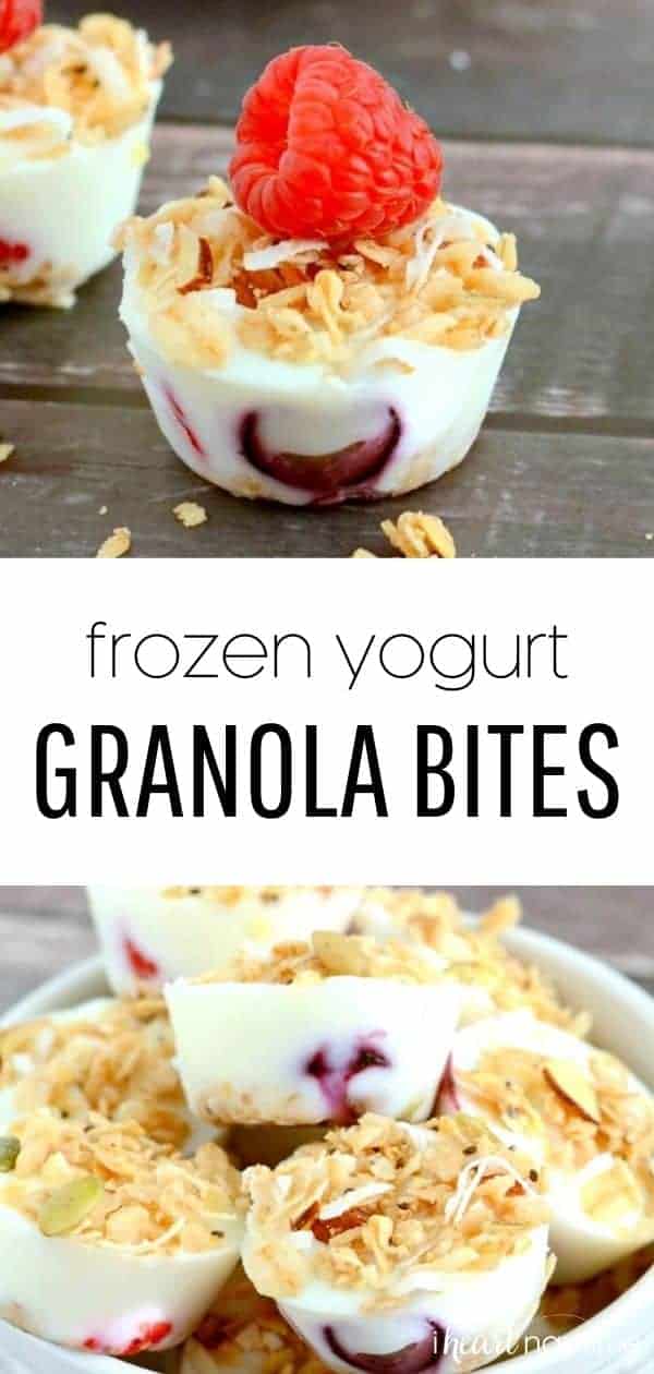 Frozen Yogurt Granola Berry Bites I Heart Naptime
