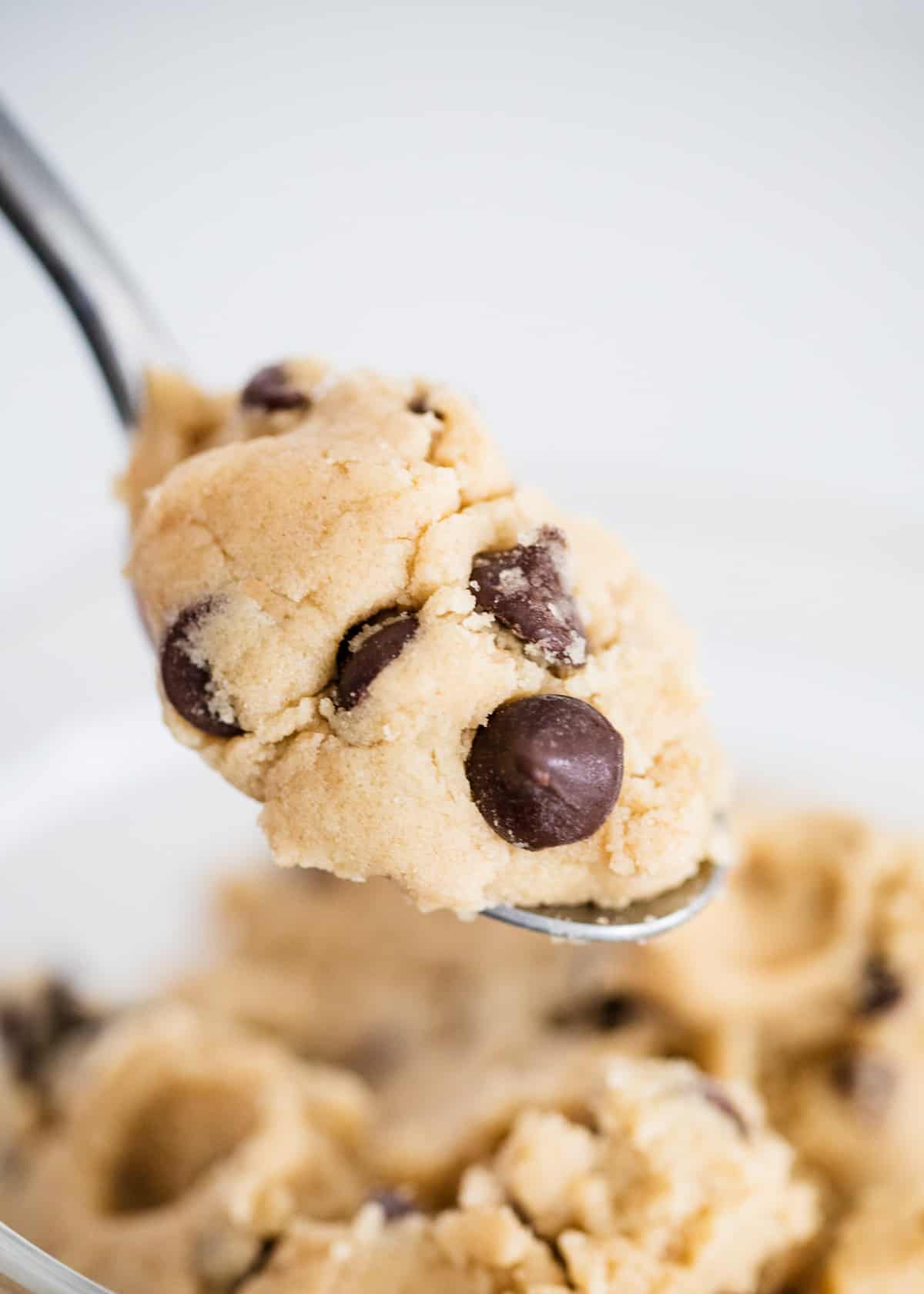 Spoonful of cookie dough.