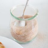 cinnamon sugar in a jar