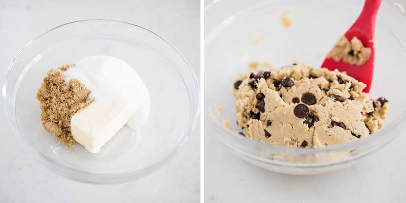 How to make edible cookie dough.