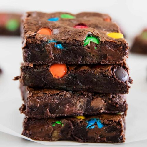 Christmas M&M Brownies - An Easy and Quick Recipe - The Zhush