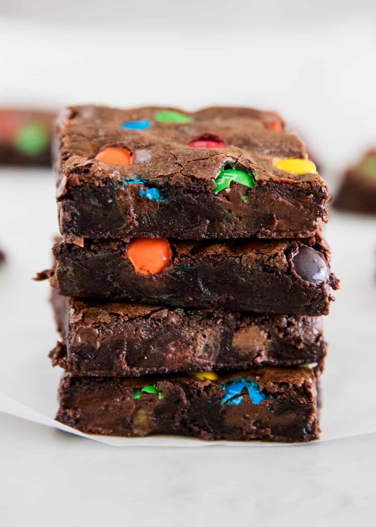 m&m brownies