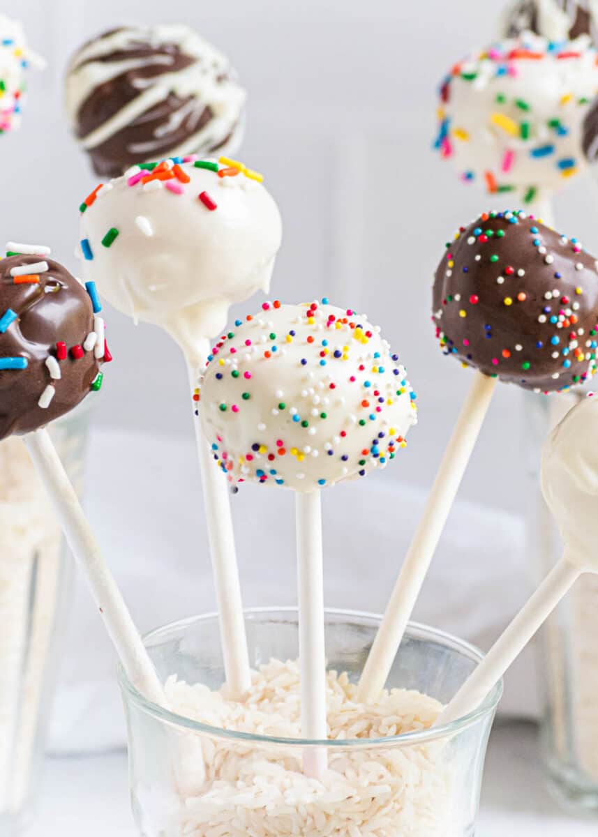 Cake pops on a stick.