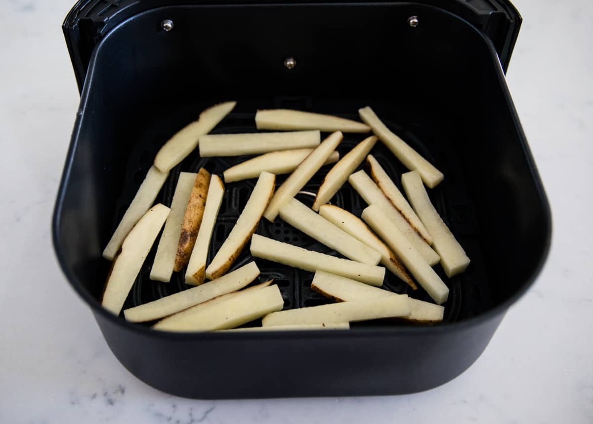 French fries in air fryer.