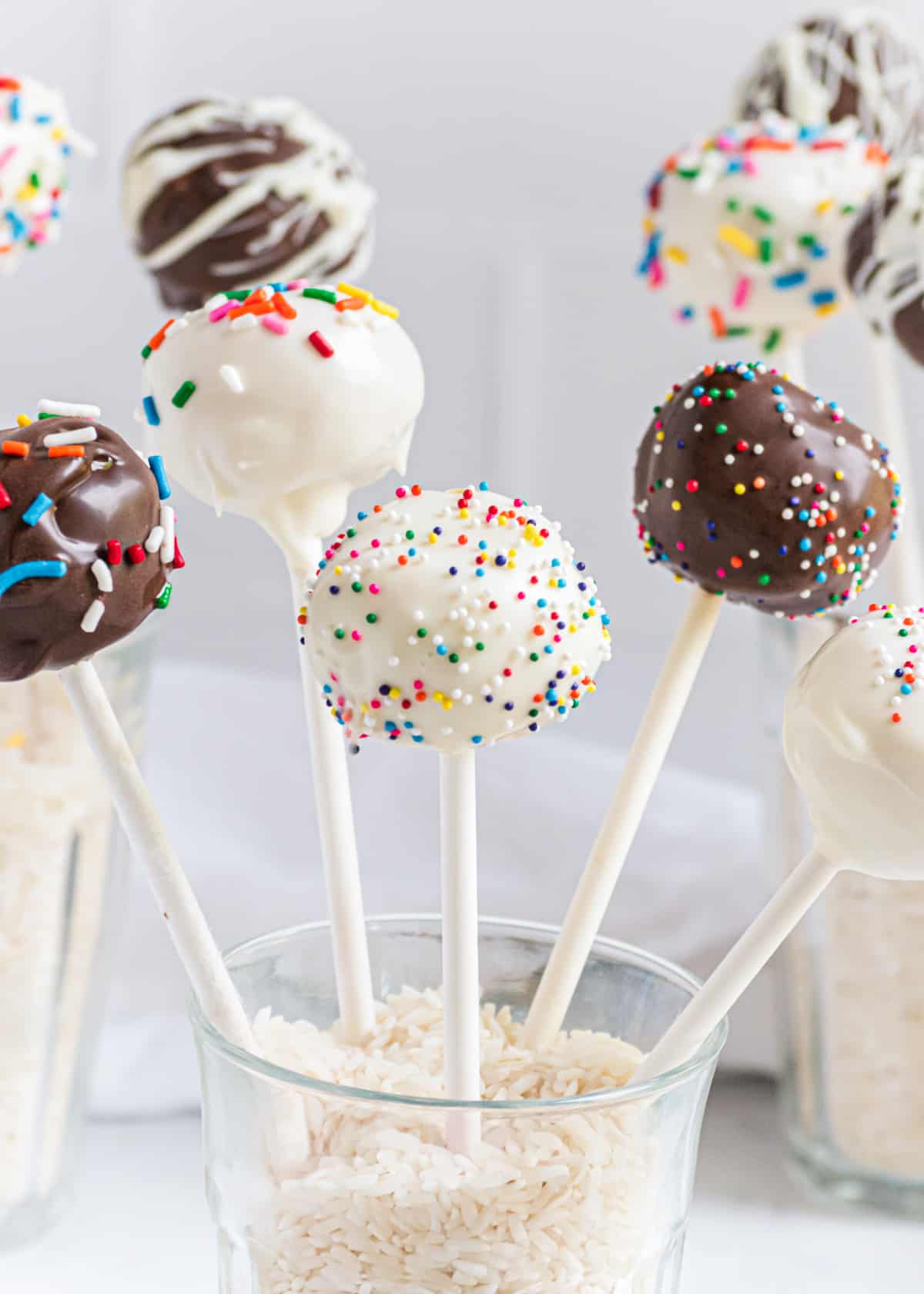 Cake Pop Wedding Centerpieces