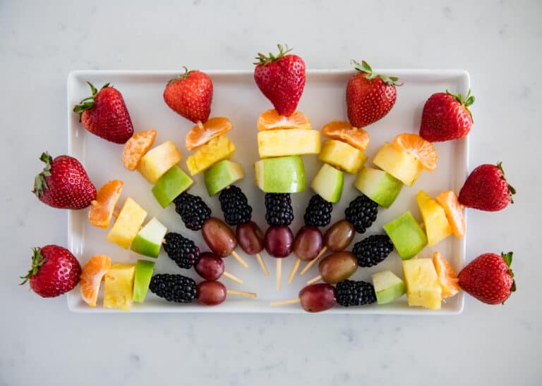EASY Rainbow Fruit Kabobs I Heart Naptime