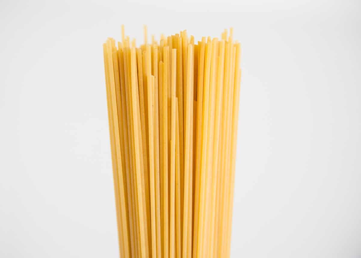 Spaghetti noodles.