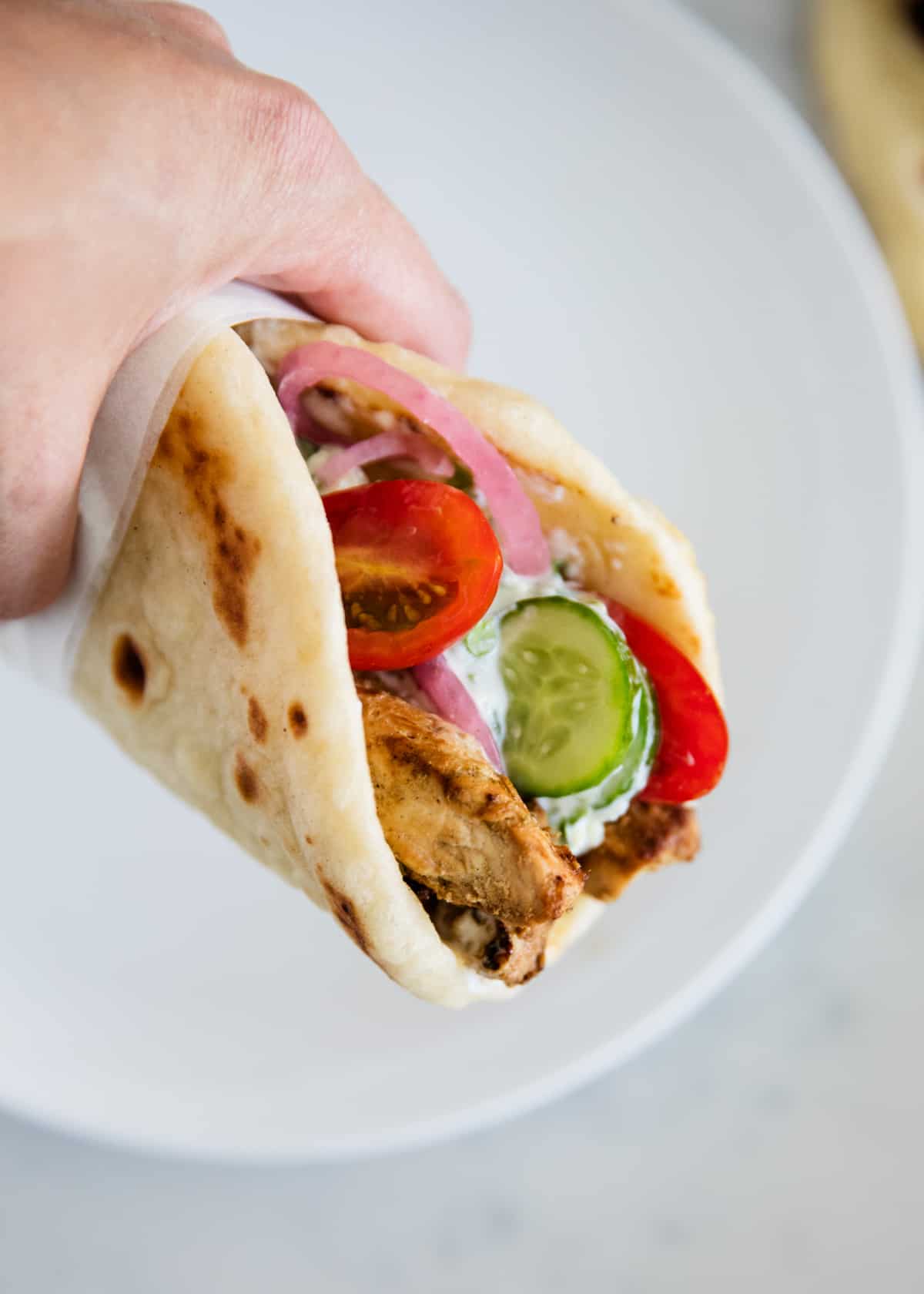 EASY Greek Chicken Gyro Recipe - I Heart Naptime