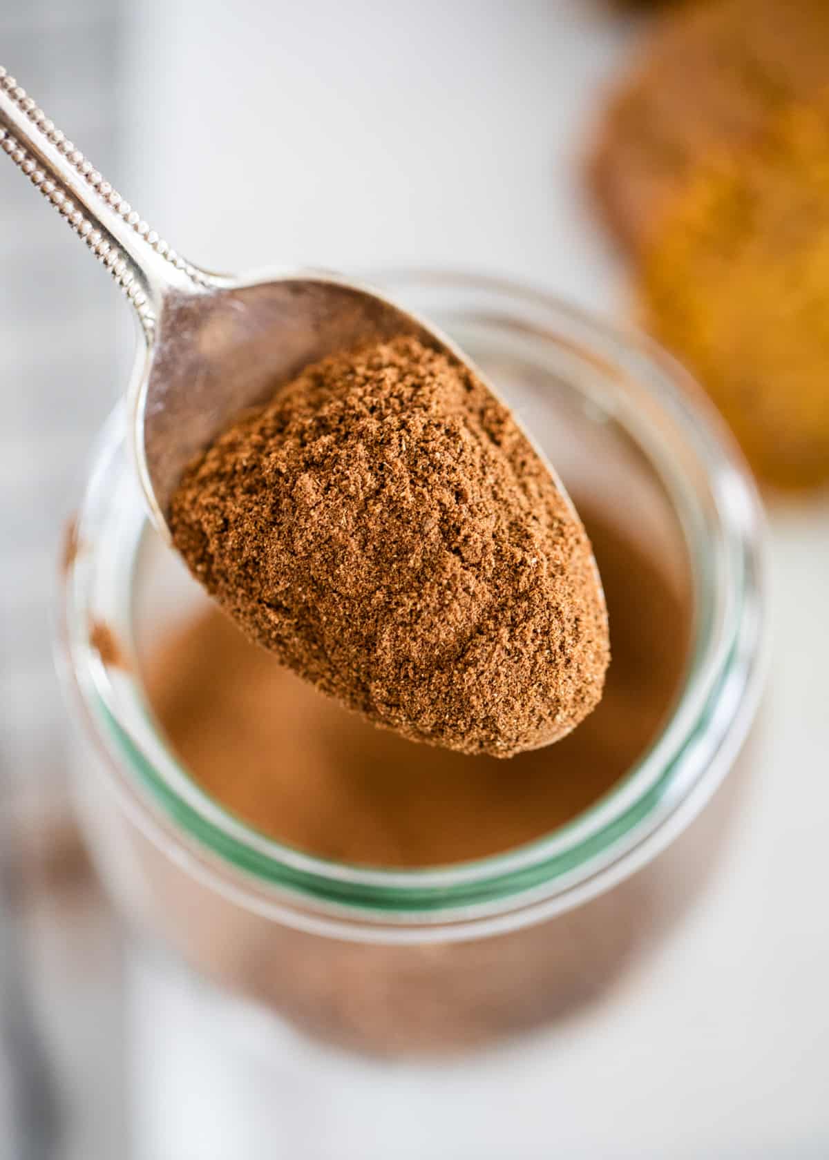 Spoonful of pumpkin pie spice.