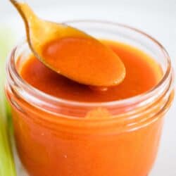 spoonful of buffalo sauce