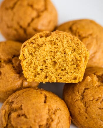 sliced pumpkin muffin