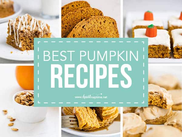Collage of pumpkin recipes.