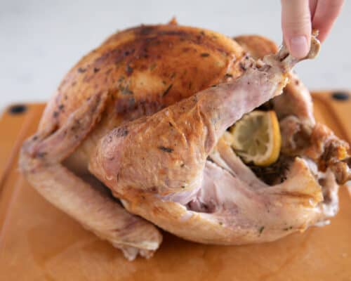 removing thigh from turkey