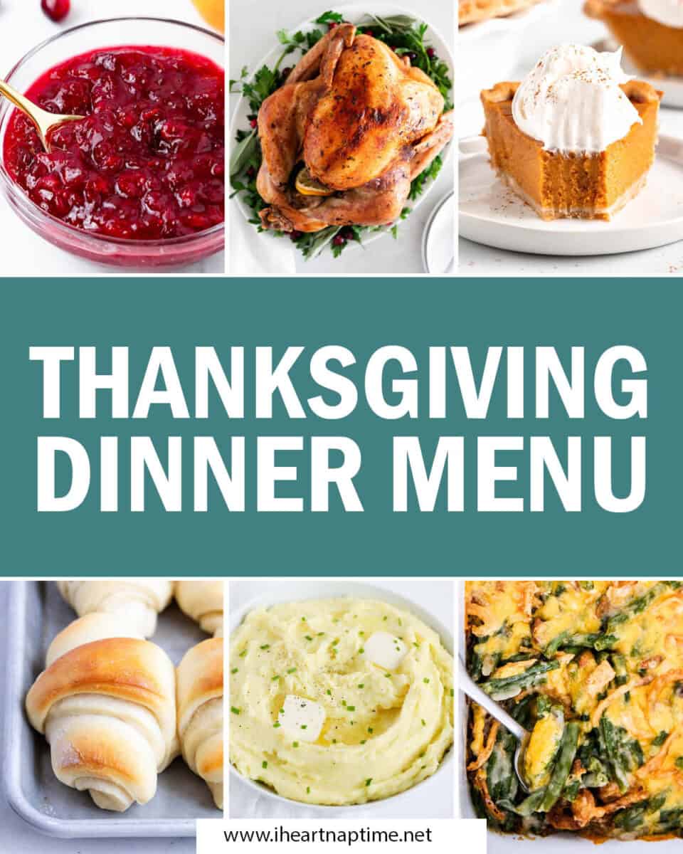 Thanksgiving Menu (w/ FREE menu template) - I Heart Naptime