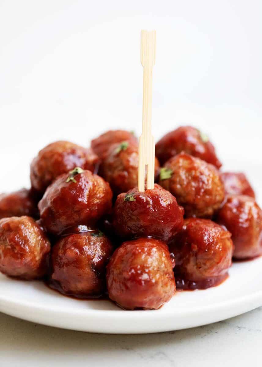 3Ingredient Cranberry Meatballs I Heart Naptime