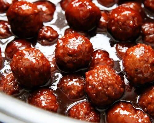 cranberry meatballs in crockpot