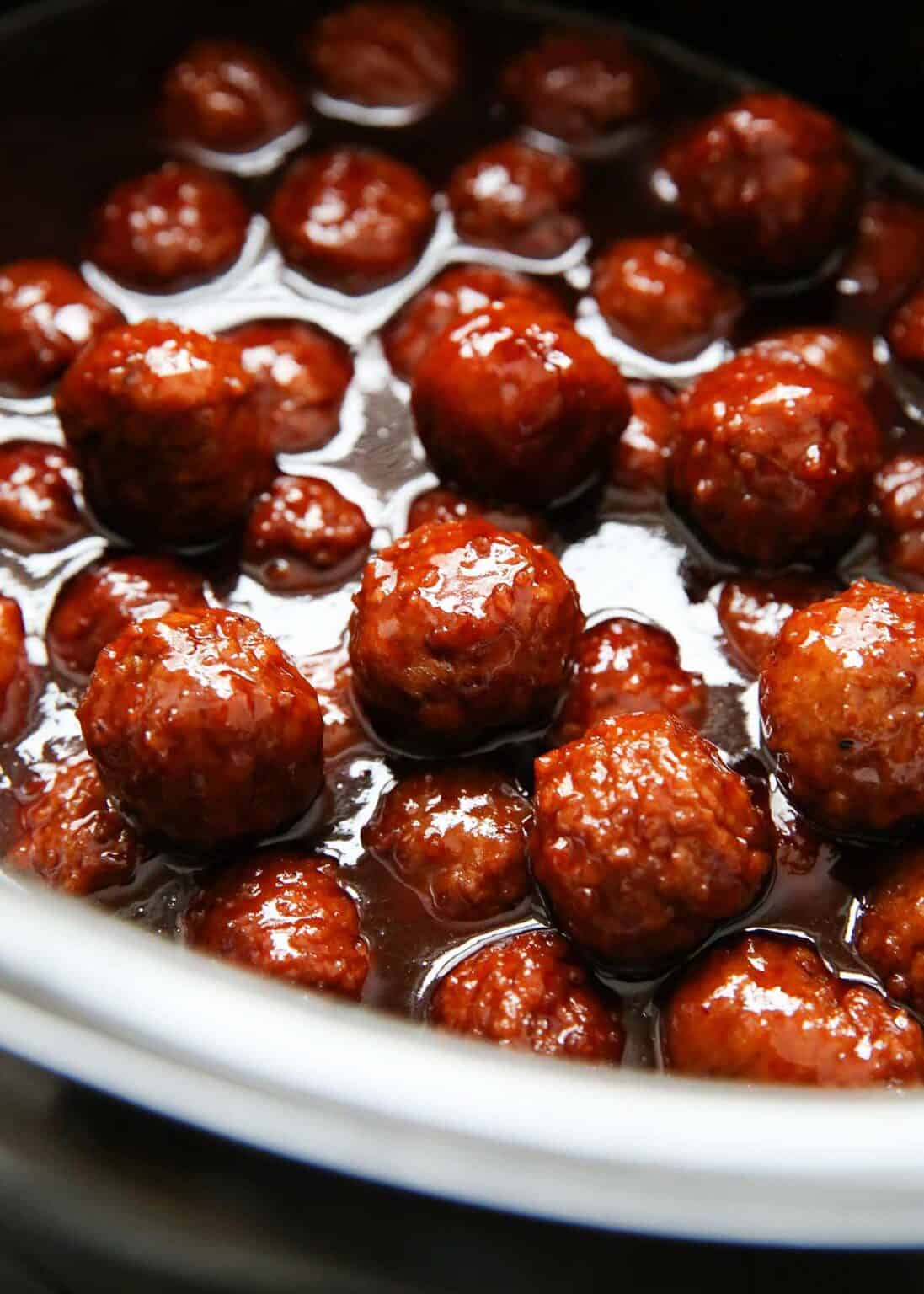3Ingredient Cranberry Meatballs I Heart Naptime