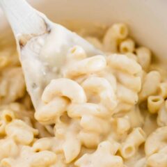 spoonful of mac and cheese