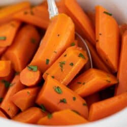 cooked carrots in slow cooker