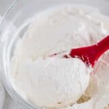 spoonful of homemade cool whip