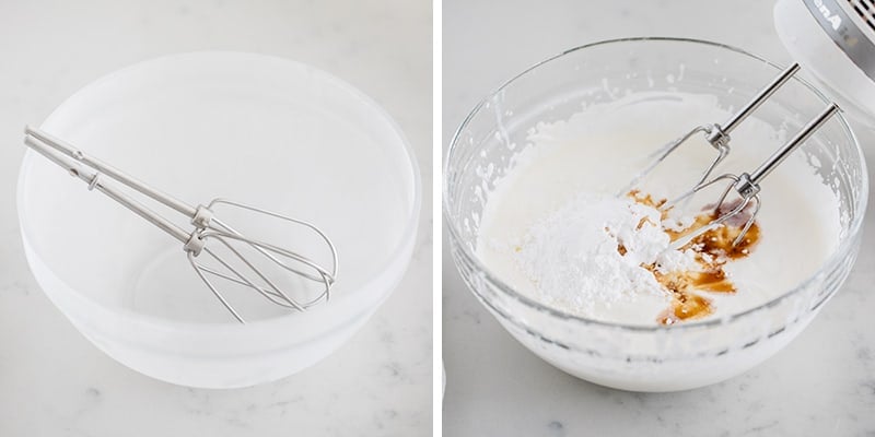 How to make cool whip in a bowl.