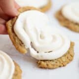marshmallow frosting on cookie